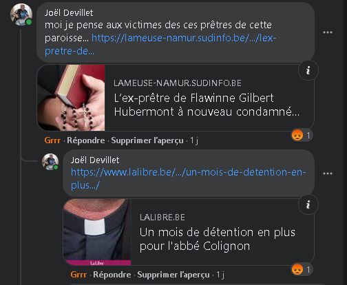 facebook diocèse de Namur 8.08.2021